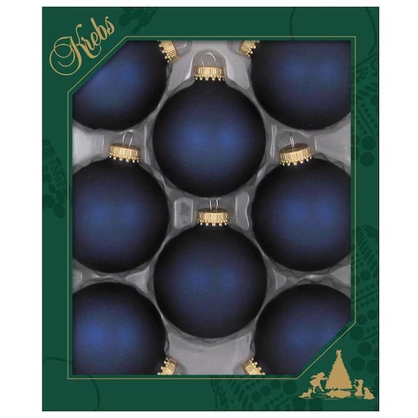 Christmas By Krebs Christmas By Krebs Midnight Haze Ball Ornaments 2-5/8 in. CBK83302 - main
